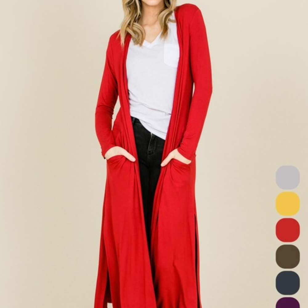 **Last one!!    Emma Open Front Long Cardigan
